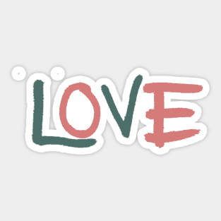 Hand Written Love Sticker